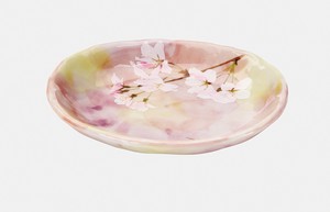 美浓烧 小餐盘 需调货商品 餐具 粉色 小盘子 日本制造