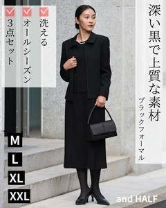 西装套装 黑 裙子 正装 3件