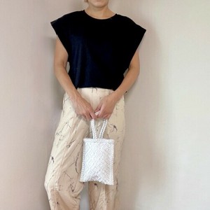 2)本革【Swaraj】手編みゴートレザーmini手提げ（山羊革）★SALE