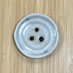日本豆皿　茶豆三