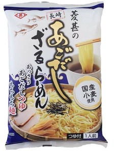菱甚のあごだしざるらーめん1人前
