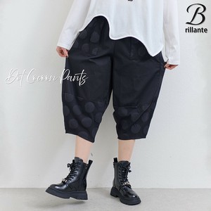 ドット切り替えバレル　綿パンツ ミディアム　新作2025ss春夏　BRILLANTE東京（193274）