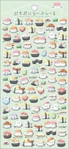 ■2025SS　新作■　ぷちぷにらいふシール　すしらいふ