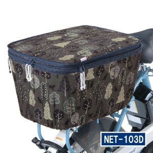 【雨具】【自転車用品】2段式後カゴカバー　オリジナル柄　キャットナイト　NET-103D