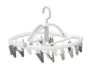 The hangers ランドリーハンガー24P　物干し/洗濯/室内干し/ドア掛けフック付き