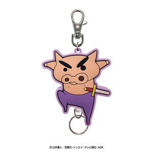 クレヨンしんちゃん ラバーリールキーホルダー（ぶりぶりざえもんジャンプ）