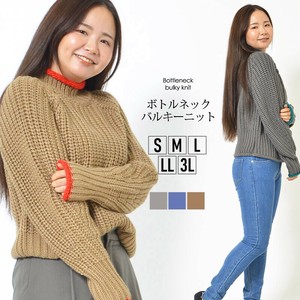 毛衣/针织衫 小立领 新商品 2025年 L尺寸 粗针织/低针数 休闲 秋 双色 S尺寸
