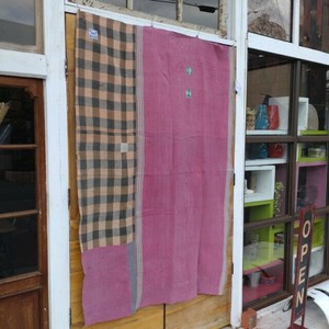 Multi-use Cover Brown Quilt Pink Check 1-pcs 150 x 180cm