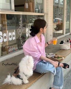 【2025春夏】韓国ファッション ストライプ シャツブラウス トップス