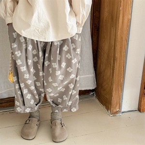 Kids' Full-Length Pant Flowers 2-colors 9/10 length