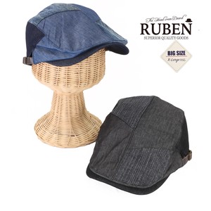 ルーベン（RUBEN）XLサイズ デニムパッチワークハンチング　オールシーズン