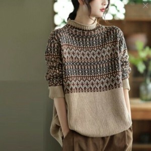 Sweater/Knitwear Ladies fashion Floral Pattern [A/W]