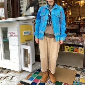 夹克 女士 牛仔外套 蓝色 男女兼用 男士 S尺寸