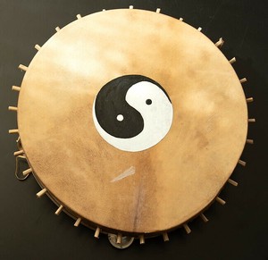 ネパールの民族打楽器 ダンプ タマン ドラム Damphu-Tamang-Drum 35cm