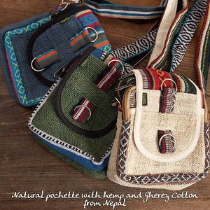 Small Crossbody Bag Cotton Pochette 3-colors