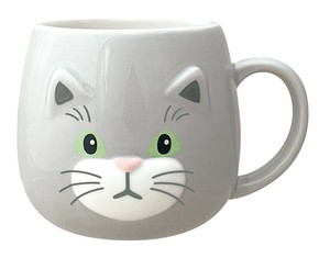 ねこのかおマグ GY