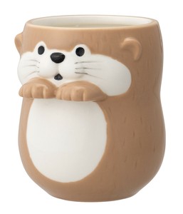 Japanese Teacup Otter Yunomi Soe-hand tea cup [Expected Late August]
