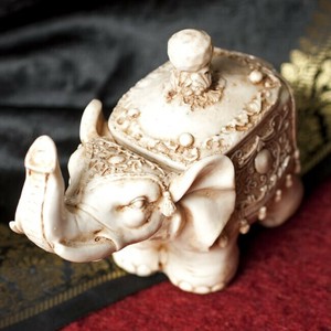 摆饰 小物收纳盒 白色 10.5cm