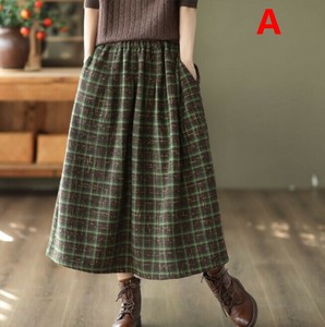 裙子 女士 裙子 格子图案