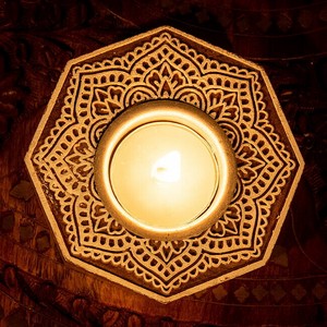 Candle Holder Flower OCTAGON