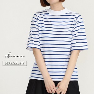 T-shirt High-Neck Cotton Cut-and-sew 5/10 length [2025 NEW] S/S