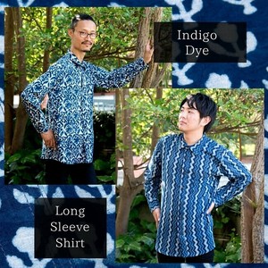 Button Shirt Indigo Men's