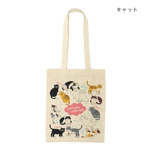 【トートバッグ】バッグプリントトート キャット ねこ
