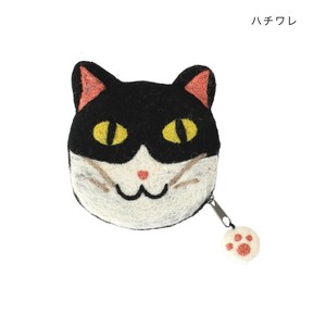 【ポーチ】ポーチ アニマル ハチワレ ねこ