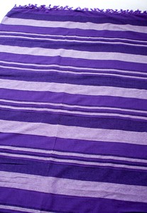 多用毯 紫色 竖纹 260cm x 215cm