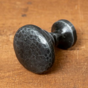 槌目仕上げ アイアンプルノブ ヴィンテージ調 直径4cm
