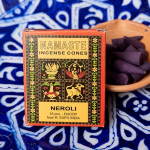 ナマステ香シリーズ　ネロリの香り　NAMASTE　NATURAL INCENSE CONES