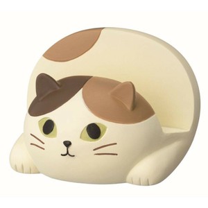 【携帯スタンド】目が光る猫のスマホスタンド みけ ねこ