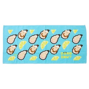 【フェイスタオル】DOKOINU? プリントロングタオル カキ ドコイヌ