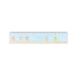 【定規】15cm定規 ふわふわわんにゃん