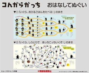 コんガらガっち　おはなしてぬぐい