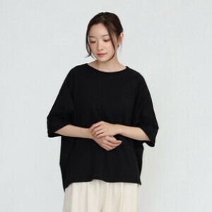 T-shirt Raglan Cotton Wide Pullover Cotton Cut-and-sew Cut-and-sew [2025 NEW] S/S