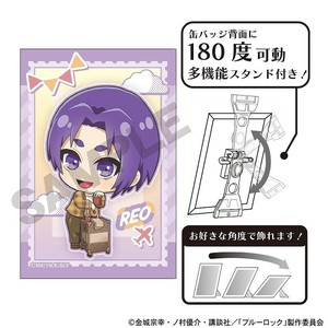 ■2025SS　新作■　ブルーロック　アート缶バッジ　御影 玲王/ミニキャラ旅行