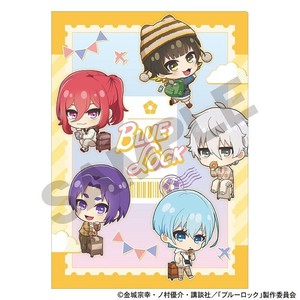 ■2025SS　新作■　ブルーロック　シングルクリアファイル　イエロー/ミニキャラ旅行
