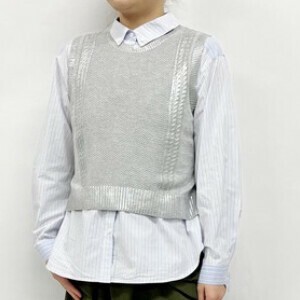 Vest/Gilet Beige Short Length S/S