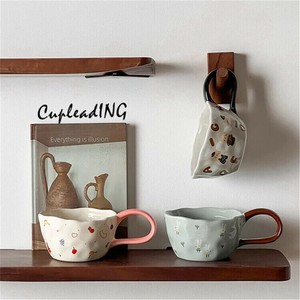 ≪予約商品≫INSスタイル 可愛い コーヒーカップ 家庭用ウォーターカップ マークカップ 子供用朝食カップ