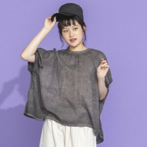 sale【春夏】ピグメント加工プルオーバー 　2025新作