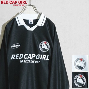 RED CAP GIRL Button Shirt Stripe