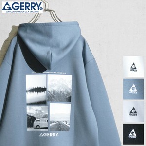 Hoodie Back Print GERRY Cardboard knit Silk Touch