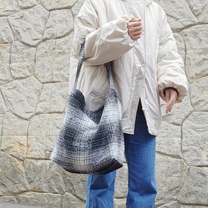 Tote Bag Check Pattern Shoulder Bag