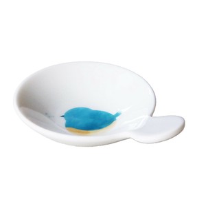 ≪メーカー取寄≫【こものの】suisaiカワセミ　箸置小皿 [日本製 美濃焼 食器 陶器]