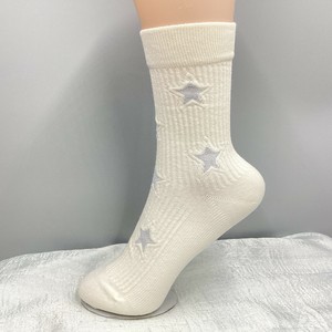 靴下　クルーソックス　レディース　スター　星