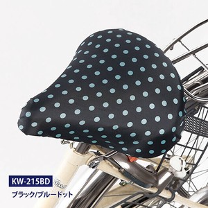 【雨具】【自転車用品】サドルカバー　ブラックドット　KW-215BD