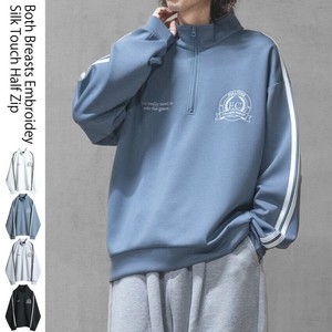 【SPECIAL PRICE】シルクタッチ ダンボールニット ゲームデザイン ハーフジップ