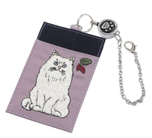 Pass Holder Cat Pass Case with Reel Vintage