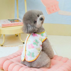 犬服 2色5サイズ ドッグウェア ペット服 お花